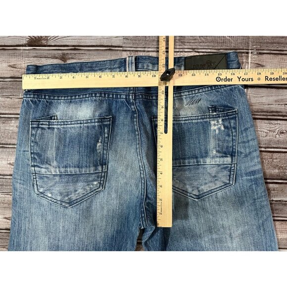 PRPS by Donwan Harrell distressed selvedge jeans size 33 color Indigo - Picture 6 of 8